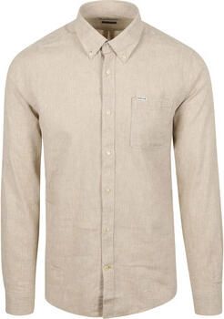 Barbour Overhemd Lange Mouw Shirt Nelson Tailored Stone Beige - Foto 5