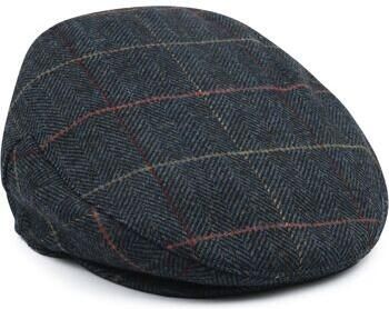 Barbour Pet Wilkin Flat Cap Herringbone Donkergroen
