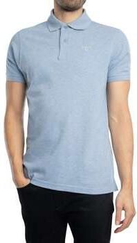 Barbour Polo Shirt Korte Mouw Piqué poloshirt met Schotse ruit