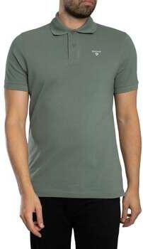 Barbour Polo Shirt Korte Mouw Piqué poloshirt met Schotse ruit