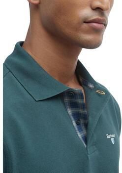 Barbour Tartan Pique Polo Shirt Zwart Modern Black Heren - Foto 7