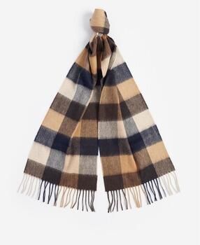 Barbour Heren Tattersall Wollen Sjaal Beige Heren - Foto 3
