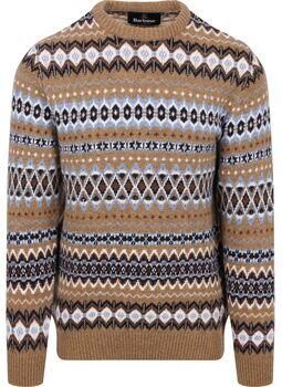 Barbour Sweater Fairisle Trui Wol Camel