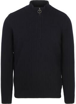 Barbour Sweater Half Zip Trui Navy