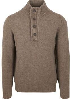 Barbour Bruine Patch Sweater Essential Style Brown Heren