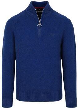 Barbour Sweater Newtown Half Zip Trui Wol Ink Blue