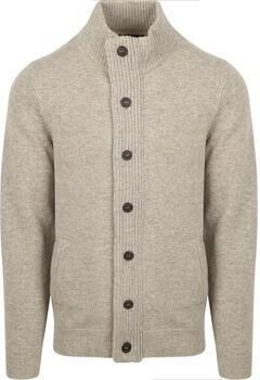 Barbour Lana Cardigan met knoopsluiting en verborgen rits Beige Heren