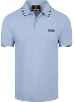 Barbour T-shirt International Piqué Poloshirt Evan Tipped Blauw