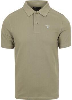Barbour T-shirt Pique Polo Dusty Groen