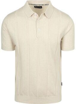 Barbour T-shirt Wellburn Knitted Polo Ecru