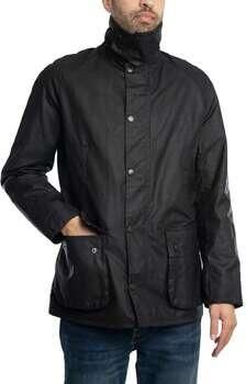 Barbour Stijlvolle gewaxte jas met kraag Black Heren - Foto 4