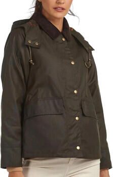Barbour Waxjas met Afneembare Capuchon voor Dames Green Dames