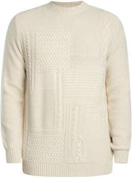 Barbour Gebreide pullover van een mix van wol en katoen met ronde hals