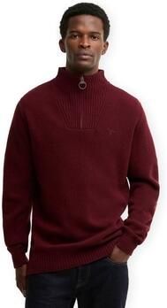 Barbour Trui Essential Quarter-Zip Jumper Ruby