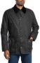 Barbour Stijlvolle gewaxte jas met kraag Black Heren - Thumbnail 2