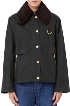 Barbour Gewaxte katoenen jas met oversized kraag Green Dames - Foto 5