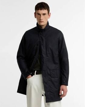 Barbour Functionele lange jas met gewaxte oppervlakte - Foto 4