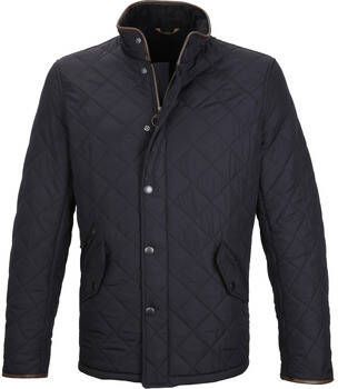 Barbour Trainingsjack Quilted Jas Powell Donkerblauw