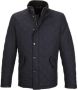 Barbour Trainingsjack Quilted Jas Powell Donkerblauw - Thumbnail 1