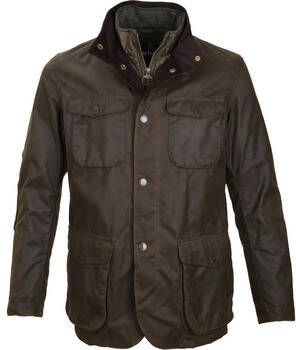 Barbour Ogston Gewaxte Katoenen Jas Green Heren