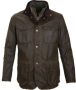 Barbour Ogston Gewaxte Katoenen Jas Green Heren - Thumbnail 1