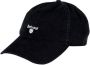 Barbour Stijlvolle Zwarte Pet met Logo Borduursel Zwart Unisex - Thumbnail 1