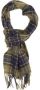 Barbour Geruite lamswollen sjaal met franjes Multicolor Heren - Thumbnail 1
