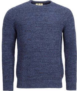 Barbour Sweater Trui Lamswol Knitted Navy