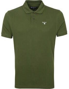 Barbour T-shirt Basic Pique Polo Army Groen