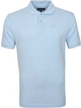 Barbour T-shirt Basic Pique Polo Lichtblauw
