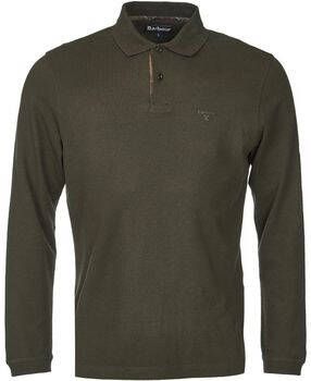 Barbour T-shirt Longsleeve Polo Donkergroen
