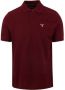 Barbour Polo Shirt Tartan Pique Polo Red Heren - Thumbnail 1