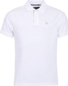 Barbour T-shirt Tartan Pique Polo Shirt White Dress