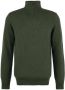 Barbour Trui Essential Wool Halp Zip Jumper Mid Olive - Thumbnail 1