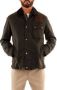Barbour Steve McQueen International Workers Wax Jas Green Heren - Thumbnail 1