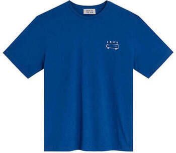 Bask In The Sun T-shirt Korte Mouw Free Tee Blue
