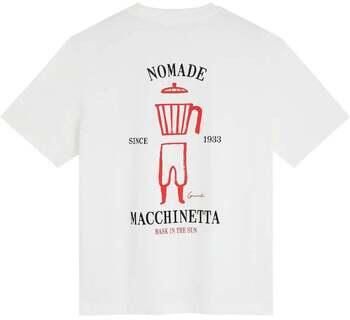 Bask In The Sun T-shirt Korte Mouw Macchinetta Tee Natural