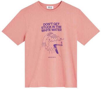Bask In The Sun T-shirt Korte Mouw Waves Tee Pink - Foto 2