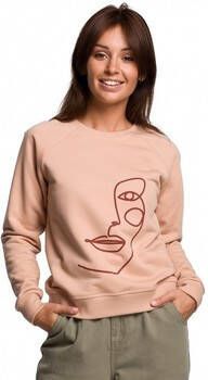 Be Sweater B167 Pullover top met print voor ige