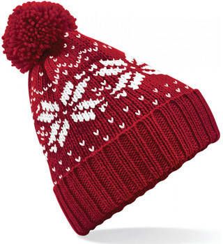 Beechfield Muts Bonnet jacquard Snowstar
