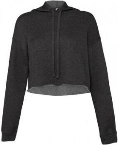 Bella + Canvas Sweater Sweatshirt crop à capuche femme