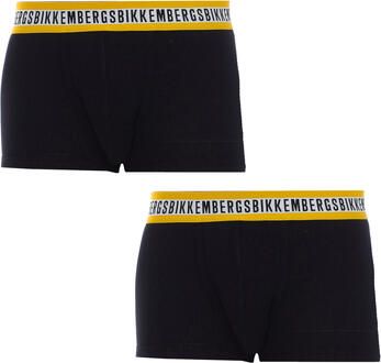 Bikkembergs Zwarte Katoenen Trunk Twin Black Heren - Foto 3