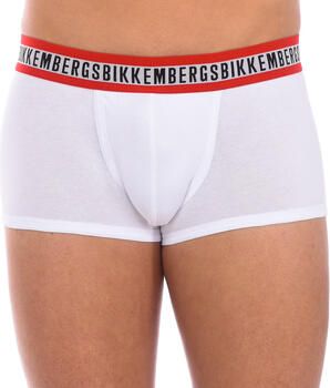 Bikkembergs Witte Katoenen Ondergoed Trunk Bi-pack White Heren