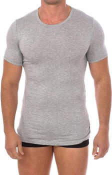 Bikkembergs Slim Fit Katoenen T-shirts Set van 2 Gray Heren