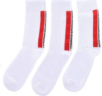 Bikkembergs High socks BF009-WHITE-RED