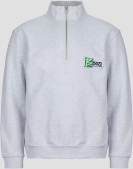 Bisous Skateboards Sweaters HALF ZIP SALEM SPORT GREY
