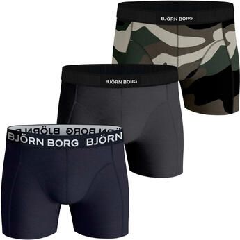 Bjorn Borg Boxers 3Pack Grijs Donkerblauw - Foto 2
