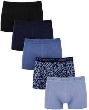Björn Borg boxershorts blauw zwart (set van 5) - Foto 3