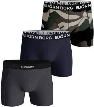 Björn Borg Boxers 3Pack Grijs Donkerblauw
