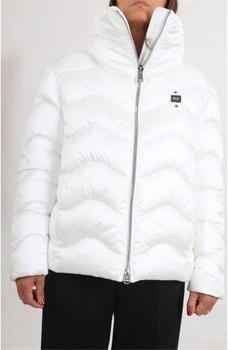 Blauer Korte Donsjas met Golfsteek White Dames